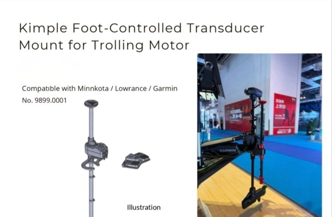 Kimple F-C Transducer Mount for Trolling Motor