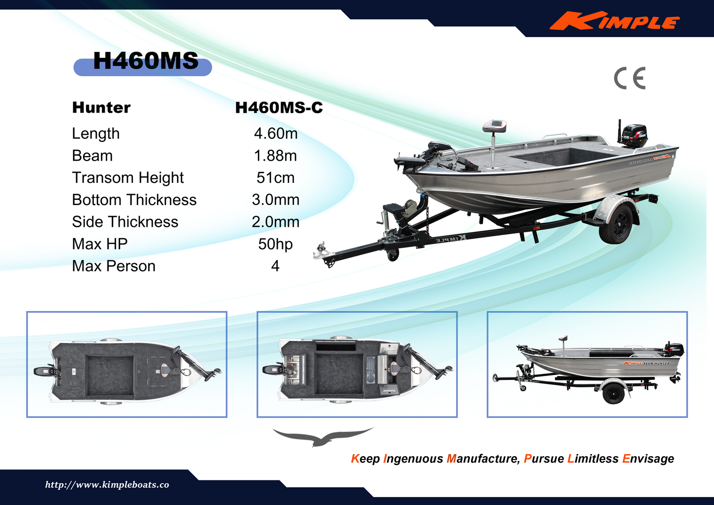 Kimple Hunter H 460 MS Tiller