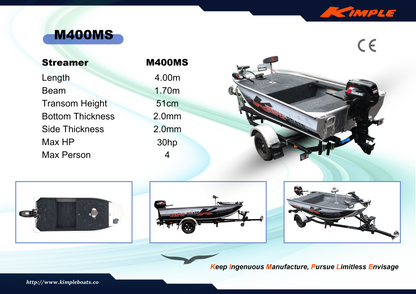 Kimple Streamer M 400 Bass Boat Edition