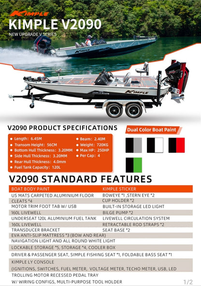 Kimple V 2090 Bass Boat