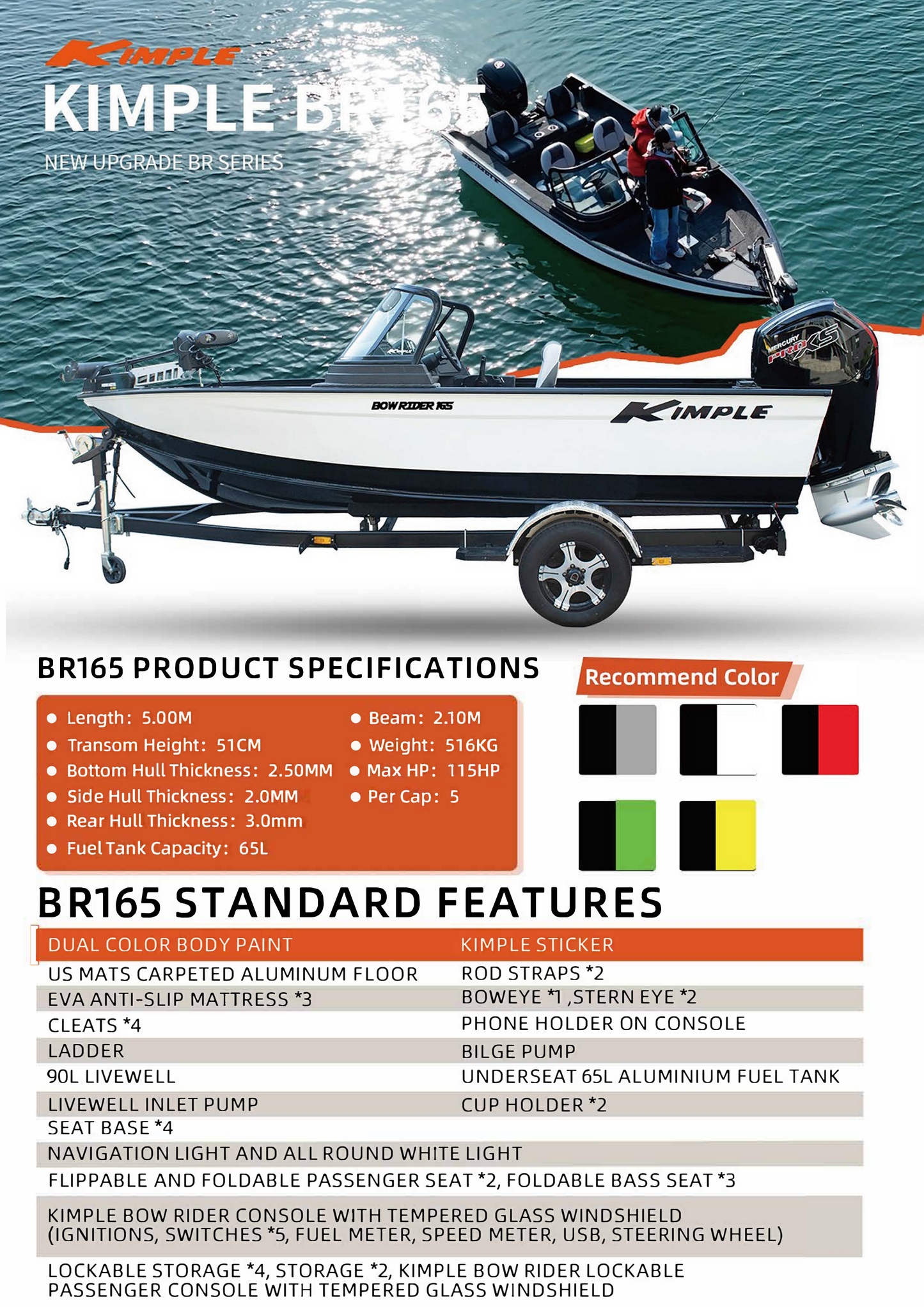 Kimple Bow Rider  BR 165-A DC Doppelkonsole