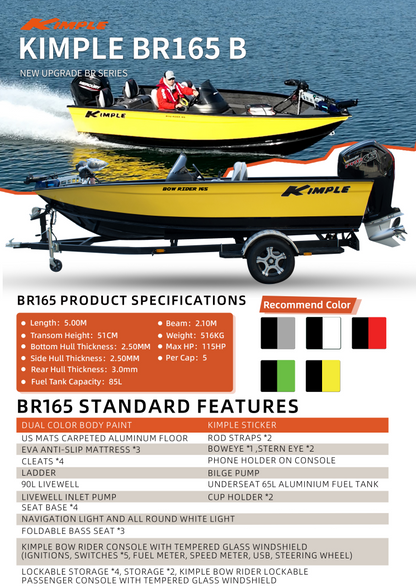 Kimple Bow Rider BR165-B CS Einzelkonsole